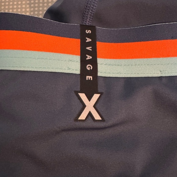 Savage X Fenty LINEUP HIGH-WAIST POCKET LEGGING Navy Blue Size Medium - Picture 9 of 11